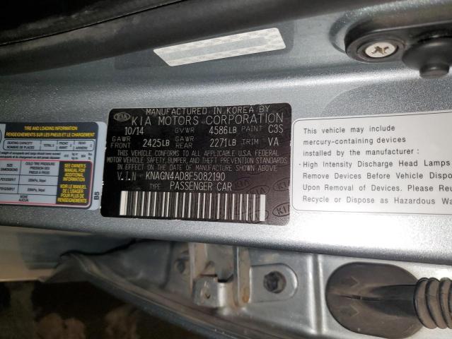 2015 KIA OPTIMA HYB KNAGN4AD8F5082190