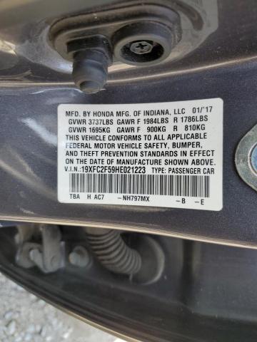 2017 HONDA CIVIC LX 19XFC2F59HE021223