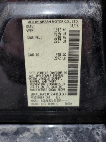 2018 NISSAN ALTIMA 2.5 1N4AL3AP3JC248337