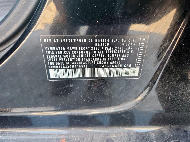 2016 VOLKSWAGEN JETTA 3VWD17AJ3GM410973