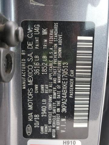 2019 KIA RIO S 3KPA24ABXKE170513