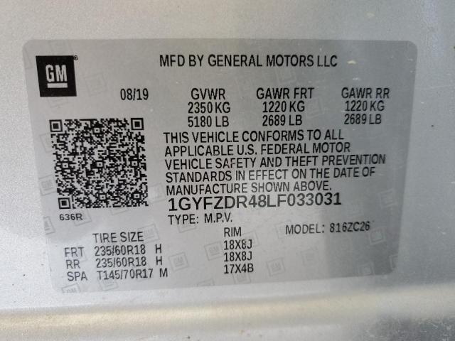 2020 CADILLAC XT4 PREMIU 1GYFZDR48LF033031