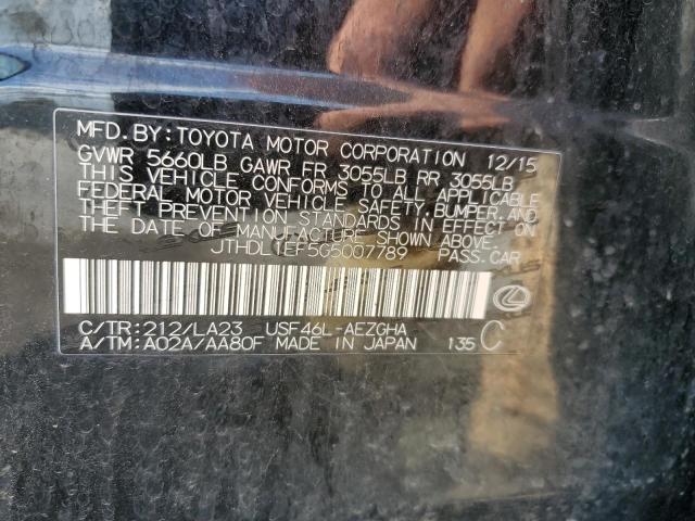 2016 LEXUS LS 460L JTHDL1EF5G5007789