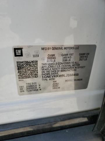 2020 CHEVROLET TRAVERSE P 1GNEVKKW9LJ168455
