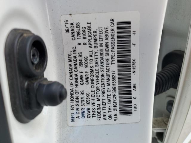2016 HONDA CIVIC LX 2HGFC2F59GH556217