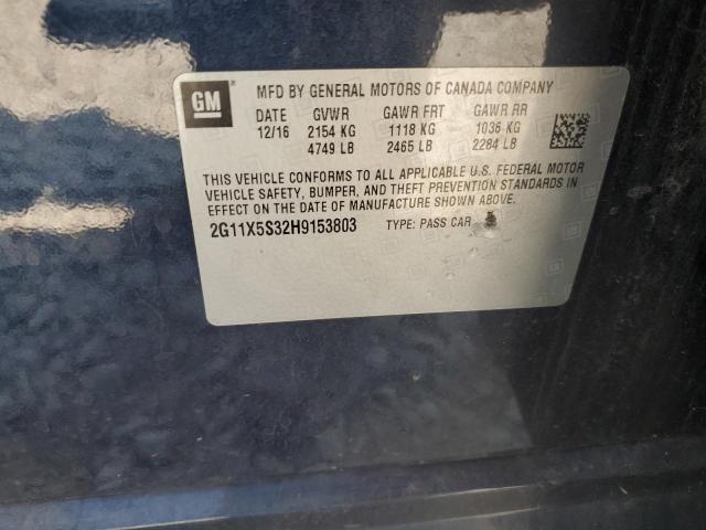 2017 CHEVROLET IMPALA LS 2G11X5S32H9153803