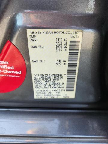 2015 NISSAN ALTIMA 2.5 - 1N4AL3AP1FC460354