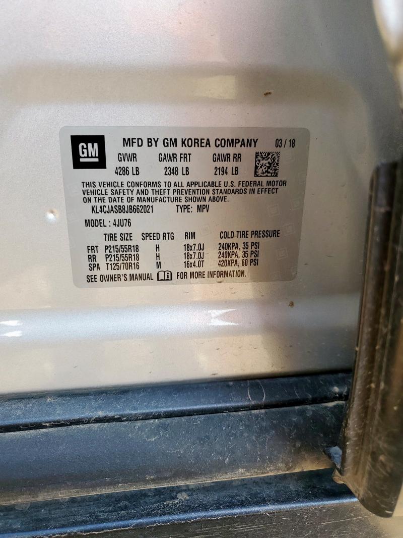 2018 BUICK ENCORE PRE KL4CJASB8JB662021