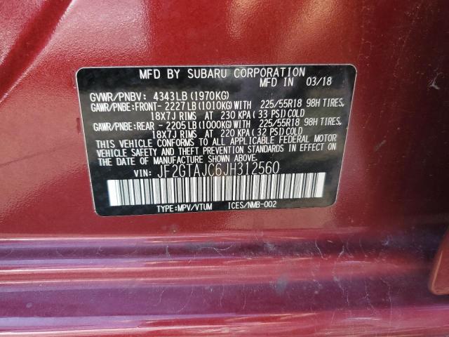 2018 SUBARU CROSSTREK LIMITED JF2GTAJC6JH312560