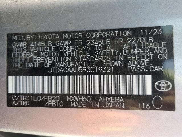 2024 TOYOTA PRIUS LE - JTDACAAU5R3019321