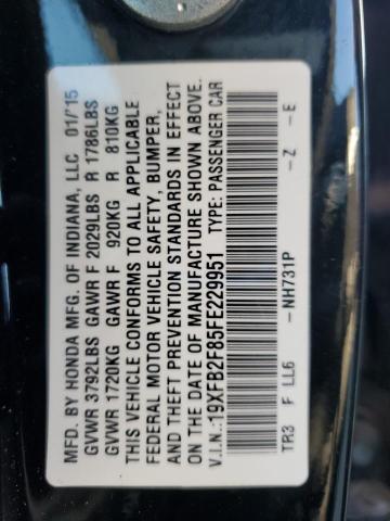 2015 HONDA CIVIC EX 19XFB2F85FE229951