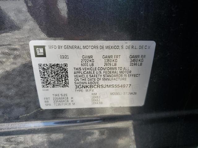 2021 CHEVROLET BLAZER 2LT 3GNKBCRS2MS554977