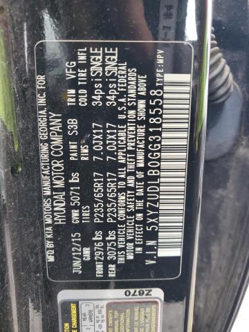 2016 HYUNDAI SANTA FE SPORT 5XYZUDLB0GG318558