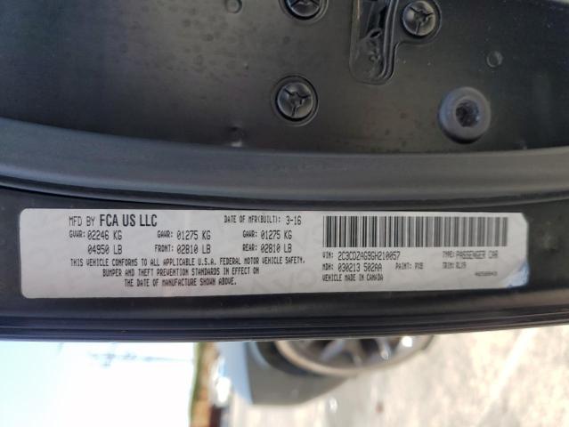 2016 DODGE CHALLENGER 2C3CDZAG9GH210057