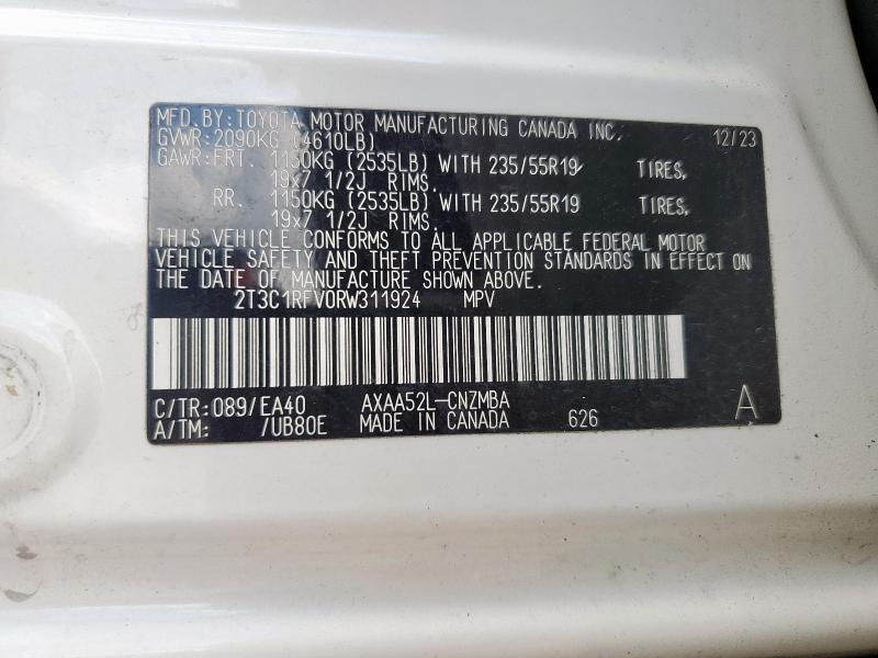 2024 TOYOTA RAV4 XLE P - 2T3C1RFV0RW311924