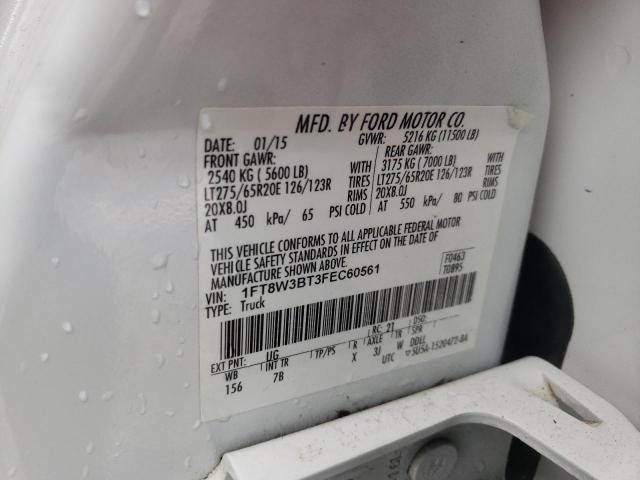 2015 FORD F350 SUPER 1FT8W3BT3FEC60561