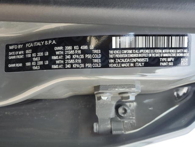 2022 JEEP RENEGADE S ZACNJDA12NPN68573