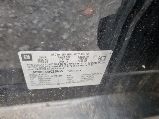 2015 CHEVROLET SILVERADO K1500 LT 1GCVKREC6FZ380425