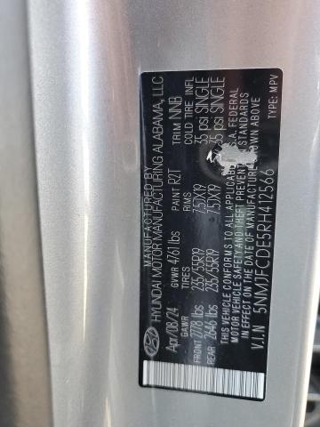 2024 HYUNDAI TUCSON SEL 5NMJFCDE5RH412566