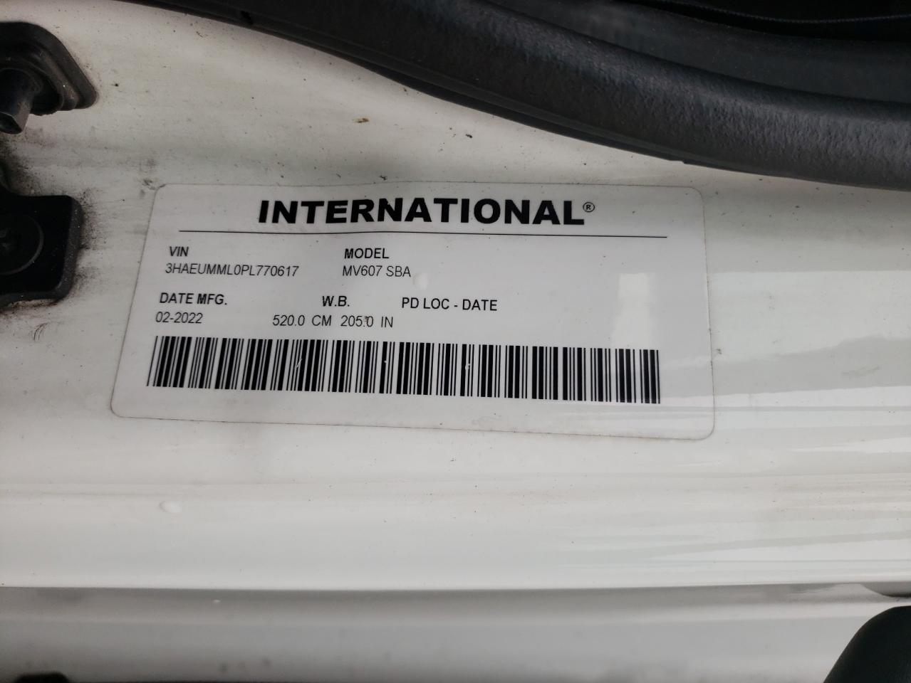 Lot #3225417863 2023 INTERNATIONAL MV607