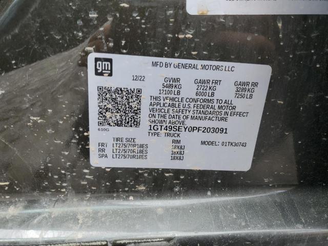 2023 GMC SIERRA K35 1GT49SEY0PF203091