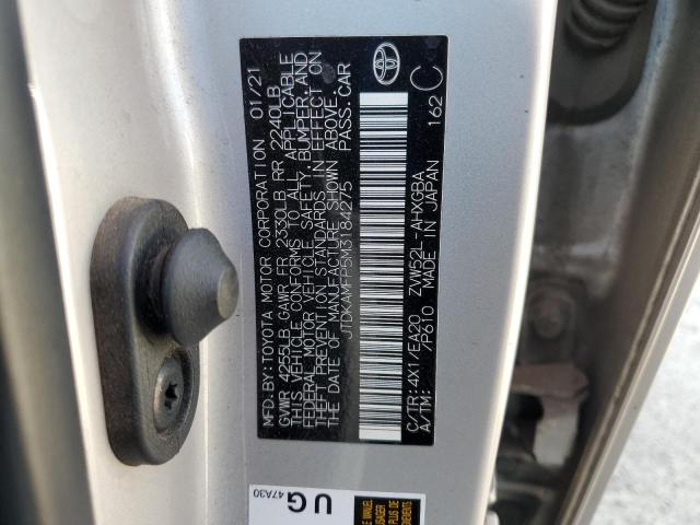 2021 TOYOTA PRIUS PRIM - JTDKAMFP5M3184275