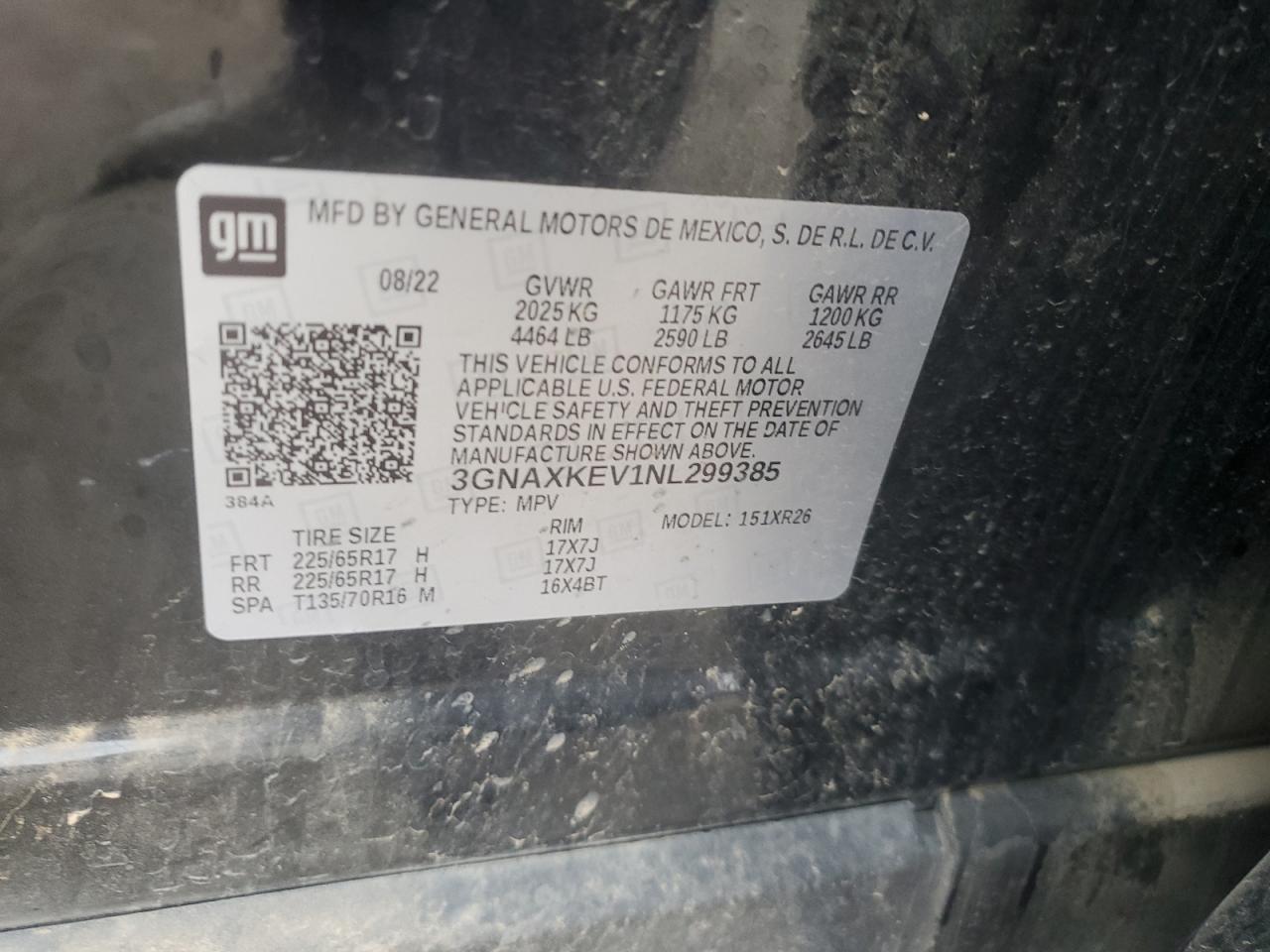 CHEVROLET EQUINOX LT