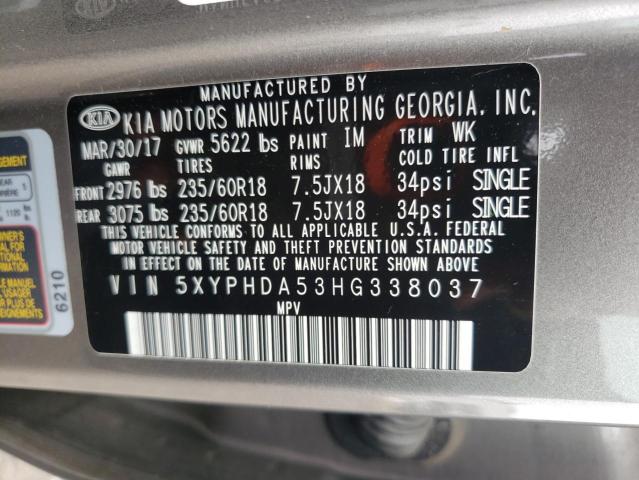 2017 KIA SORENTO EX - 5XYPHDA53HG338037