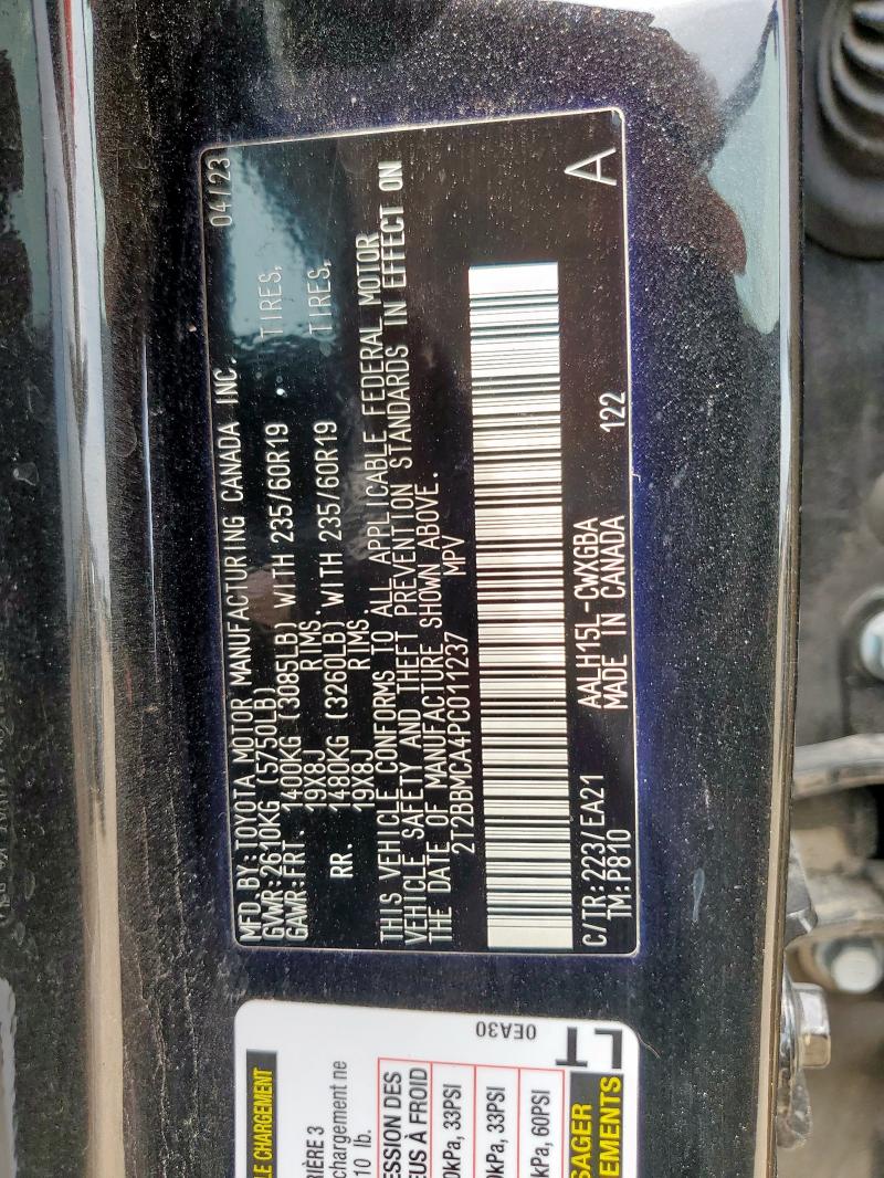 2023 LEXUS RX 350H BA - 2T2BBMCA4PC011237