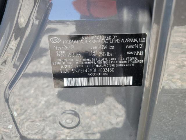 2020 HYUNDAI SONATA SEL 5NPEL4JA0LH002480