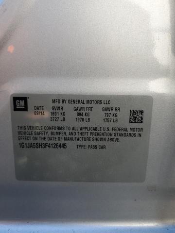 2015 CHEVROLET SONIC LS 1G1JA5SH3F4126445