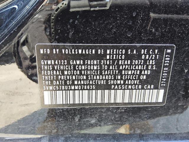 2021 VOLKSWAGEN JETTA S 3VWC57BU3MM078635