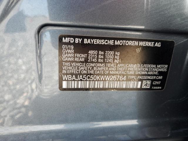 2019 BMW 530 I WBAJA5C50KWW26764