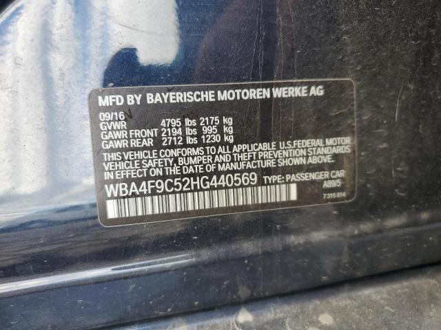 2017 BMW 430XI GRAN WBA4F9C52HG440569