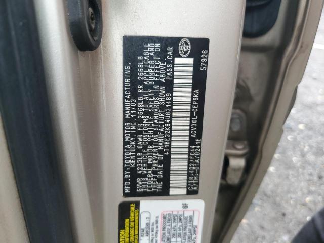 2004 TOYOTA CAMRY LE #3301749365
