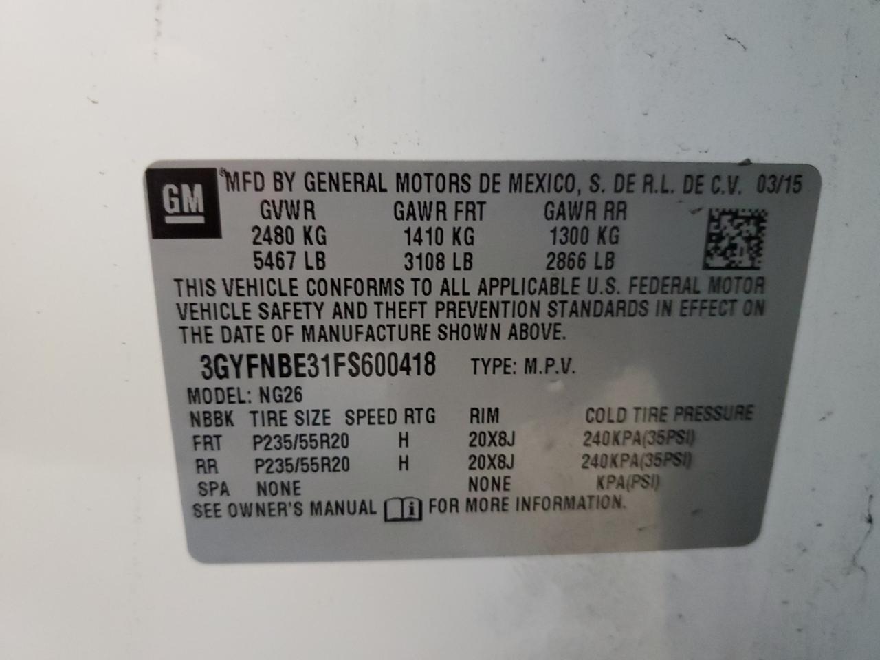 CADILLAC SRX LUXURY COLLECTION