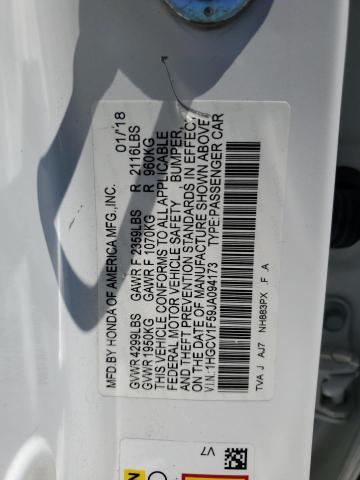 2018 HONDA ACCORD EXL 1HGCV1F59JA094173