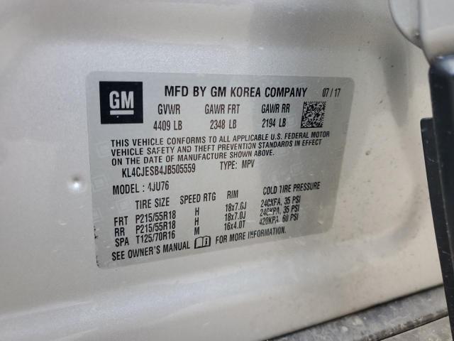 2018 BUICK ENCORE PREFERRED KL4CJESB4JB505559