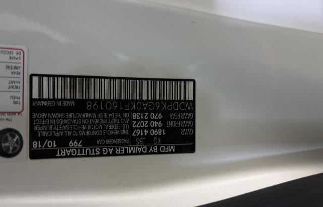 2019 MERCEDES-BENZ SLC 43 AMG WDDPK6GA0KF160198