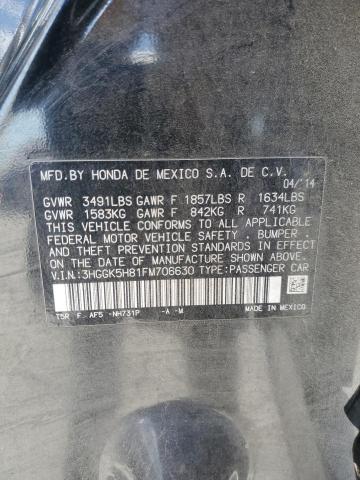 2015 HONDA FIT EX 3HGGK5H81FM706630