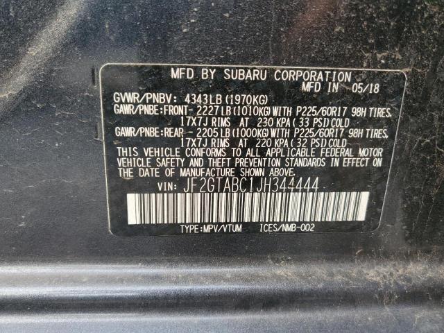 2018 SUBARU CROSSTREK JF2GTABC1JH344444