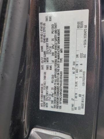 2017 FORD ESCAPE SE 1FMCU9GD7HUD35920