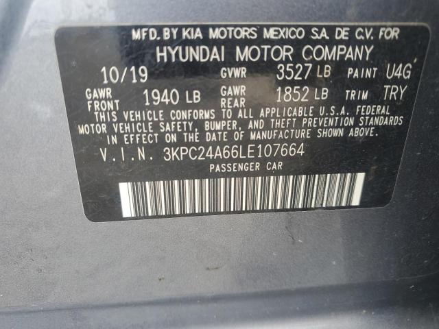 2020 HYUNDAI ACCENT SE 3KPC24A66LE107664