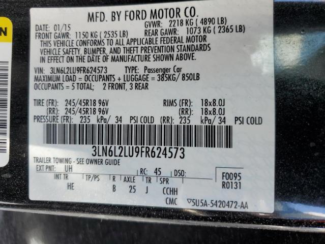 2015 LINCOLN MKZ HYBRID 3LN6L2LU9FR624573