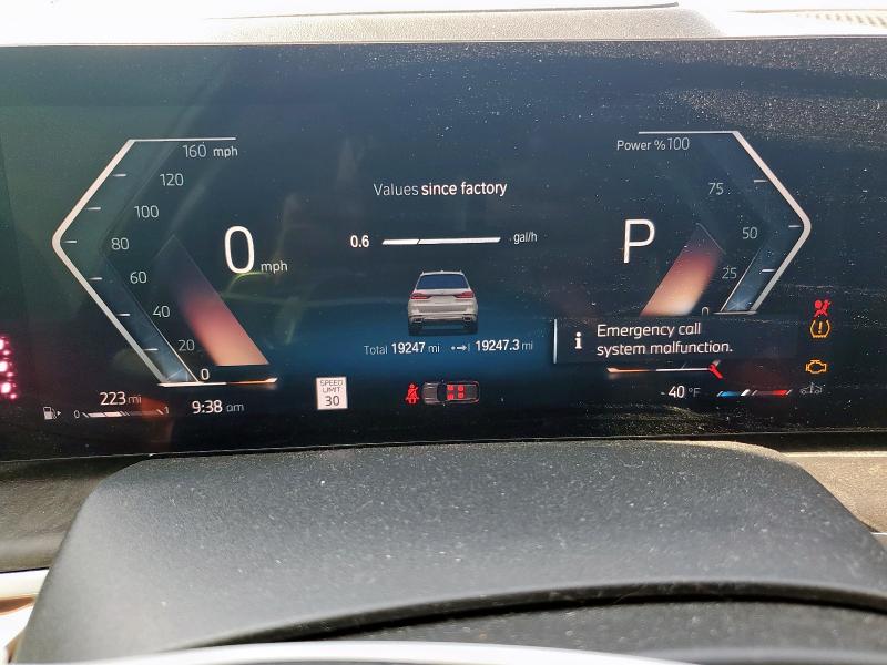 2023 BMW X7 XDRIVE4 5UX23EM09P9R65645