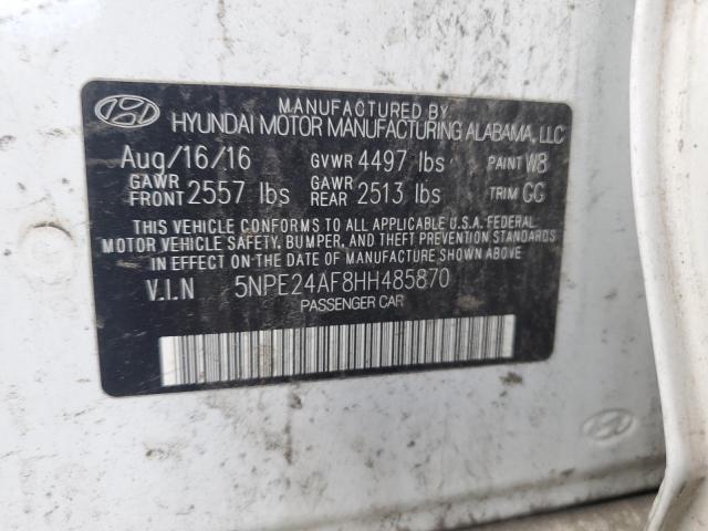 2017 HYUNDAI SONATA SE 5NPE24AF8HH485870
