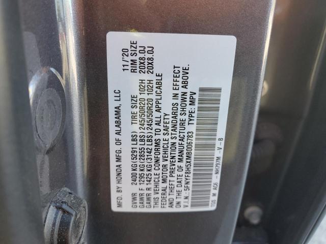 2021 HONDA PASSPORT E 5FNYF8H5XMB006783