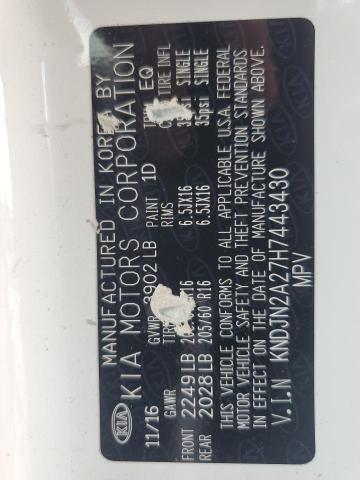 2017 KIA SOUL KNDJN2A27H7443430