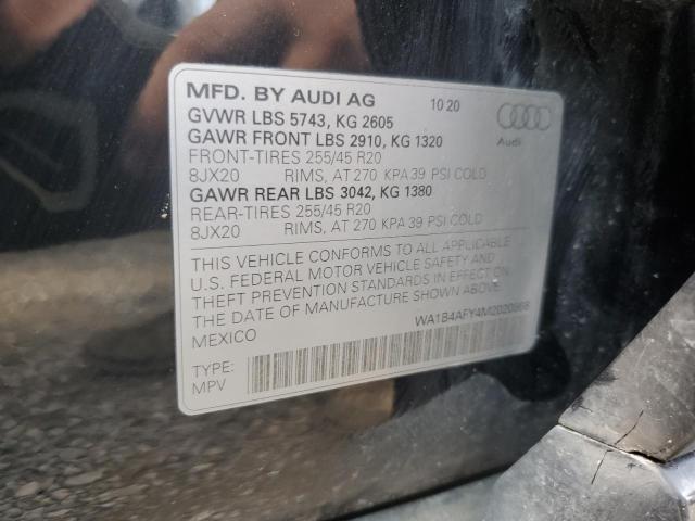 2021 AUDI SQ5 PREMIU WA1B4AFY4M2020868