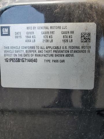 2016 CHEVROLET CRUZE LIMITED LT 1G1PE5SB1G7144940